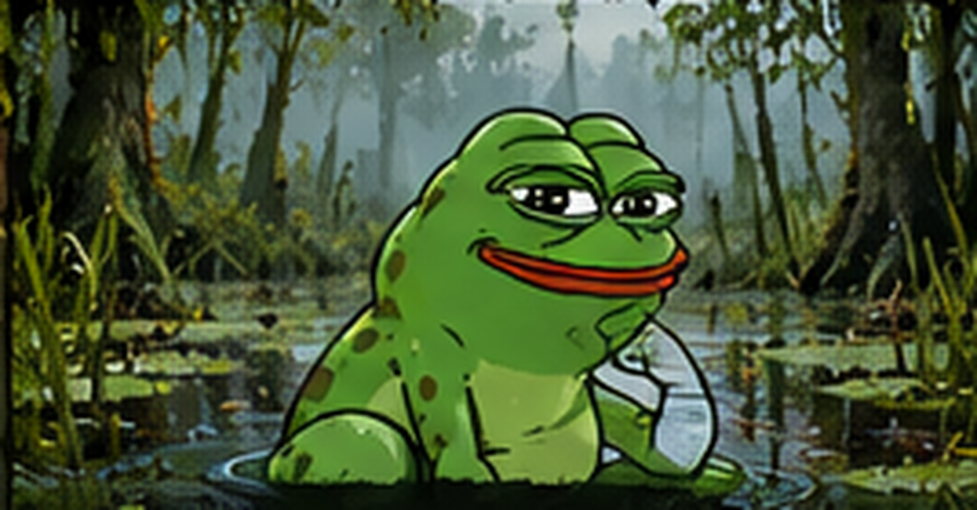 Pepe discovers the swamp