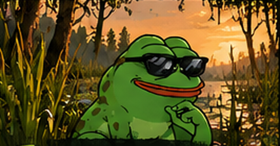 Pepe has a discovery at sunset
